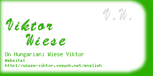 viktor wiese business card